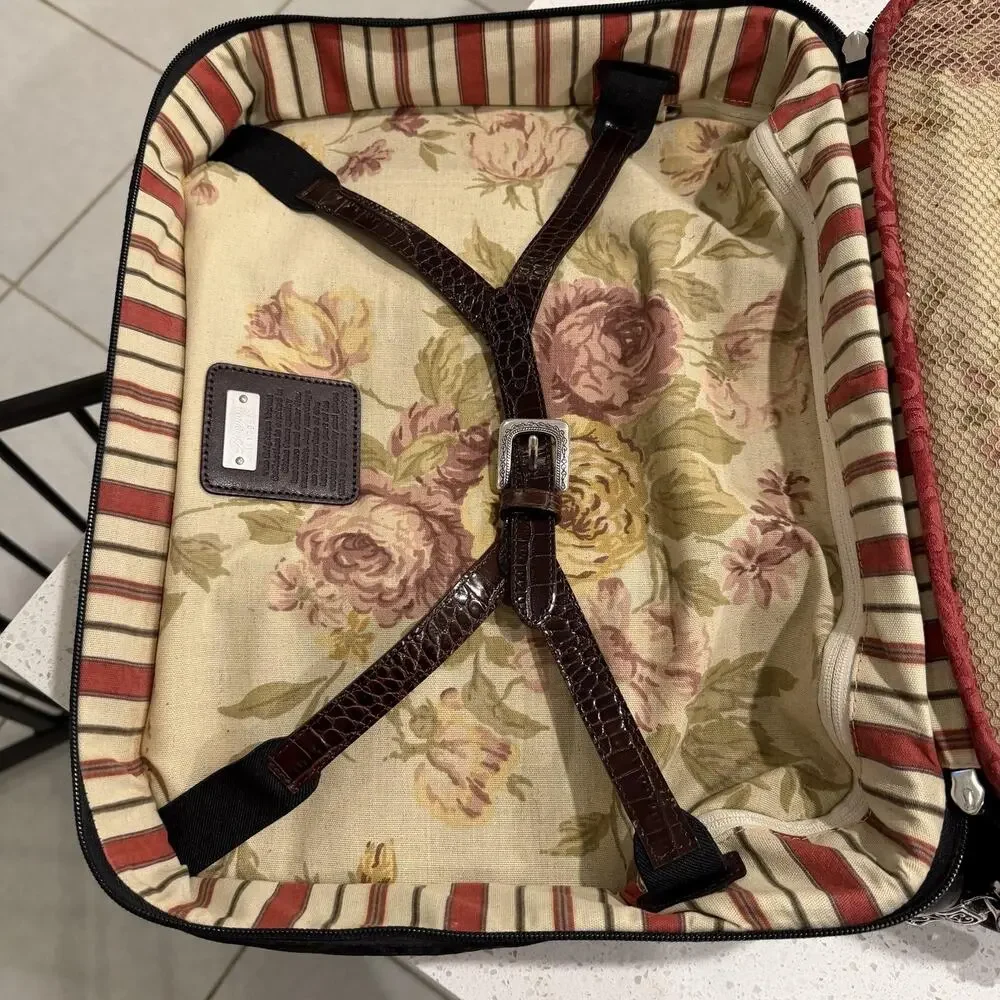 Vtg Brighton Croc Brown 16